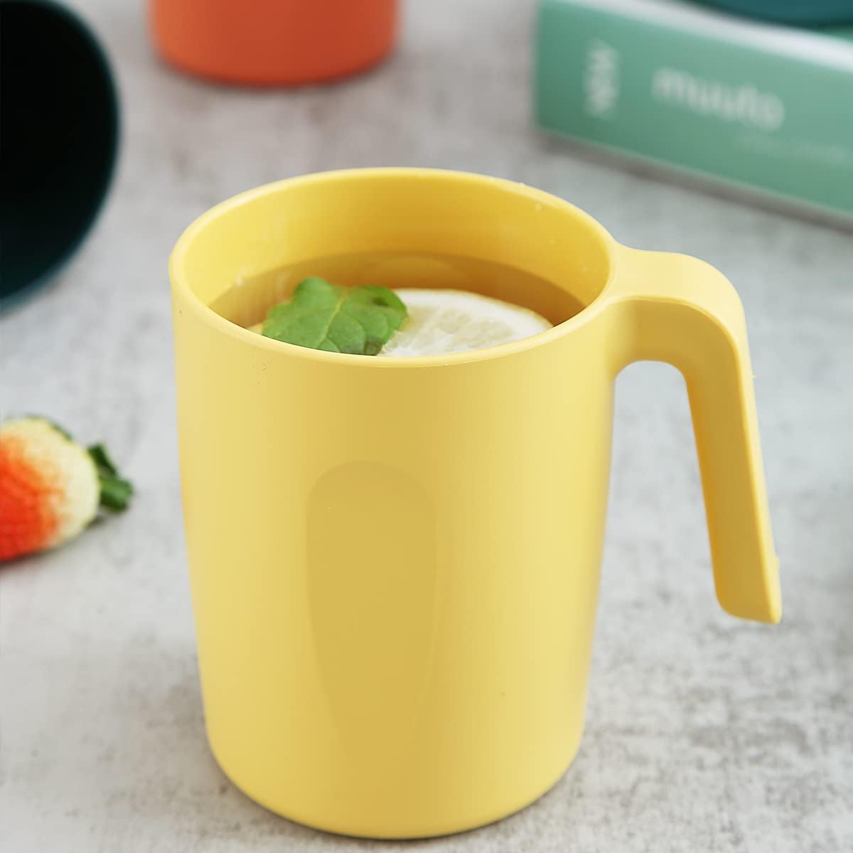 8-Piece Plastic Cup Set – Unbreakable and Reusable; Lightweight Travel Coffee Cups & Espresso Cups; Easy to Carry and Clean; Microwave-Safe, BPA-Free, and Dishwasher-Safe.