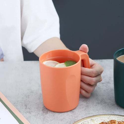 8-Piece Plastic Cup Set – Unbreakable and Reusable; Lightweight Travel Coffee Cups & Espresso Cups; Easy to Carry and Clean; Microwave-Safe, BPA-Free, and Dishwasher-Safe.