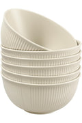 Set of 6 Plastic Cereal Bowls – Unbreakable, Lightweight Camping Bowls – Dishwasher & Microwave Safe, BPA-Free – Suitable for Soup, Cereal, Noodles, Rice, Salad