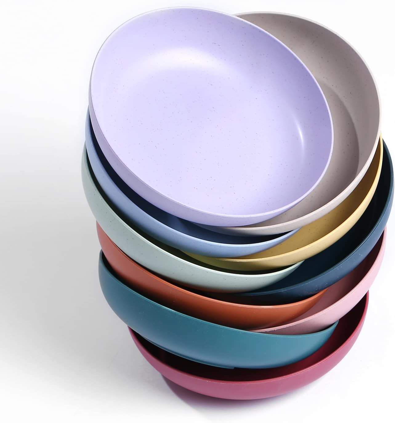 Set of 10 Lightweight Plastic Plates (14 cm) – Small Appetizer Set | Unbreakable, Reusable, Non-toxic, Dishwasher & Microwave Safe – Ideal for Kitchen, Home, Travel & Camping